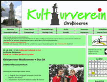 Tablet Screenshot of kulturverein-grossbeeren.de